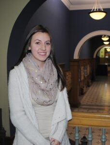 "I didn't want to be on a huge campus where I didn't know where I was going or know anyone. I walk through the hallways here, and I seem to know everyone." - Community Opportunity Scholarship recipient Danielle Priblo