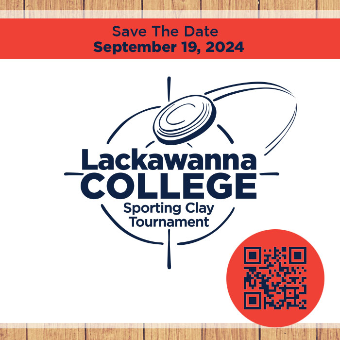 Save the Date Septemer 19 2024 - Lackawanna College Sporting Clay Tournament