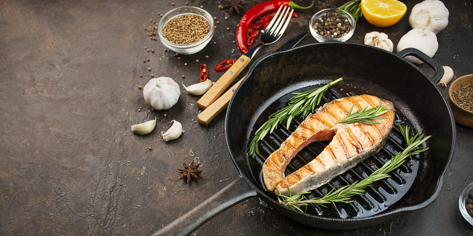Grilled Salmon Fillet Culinary Style